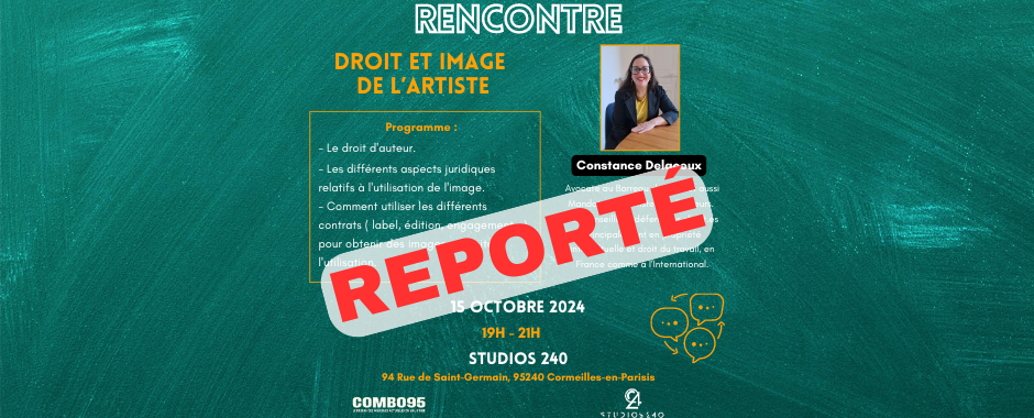 (REPORTÉ) Rencontre - Droit et image de l'artiste